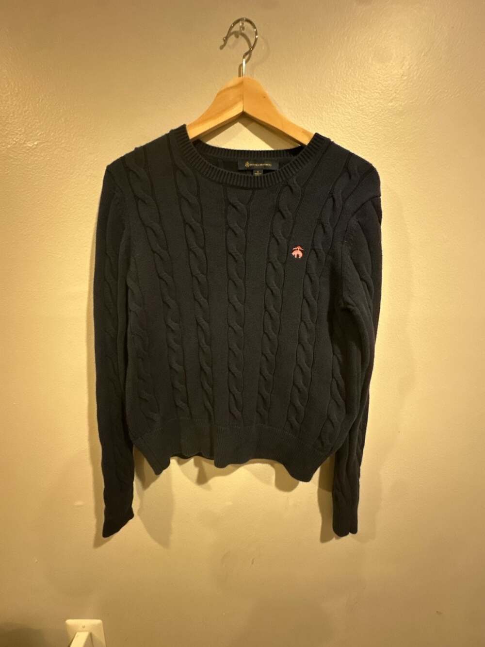 Brooks Brothers Cable Knit Sweater Size S